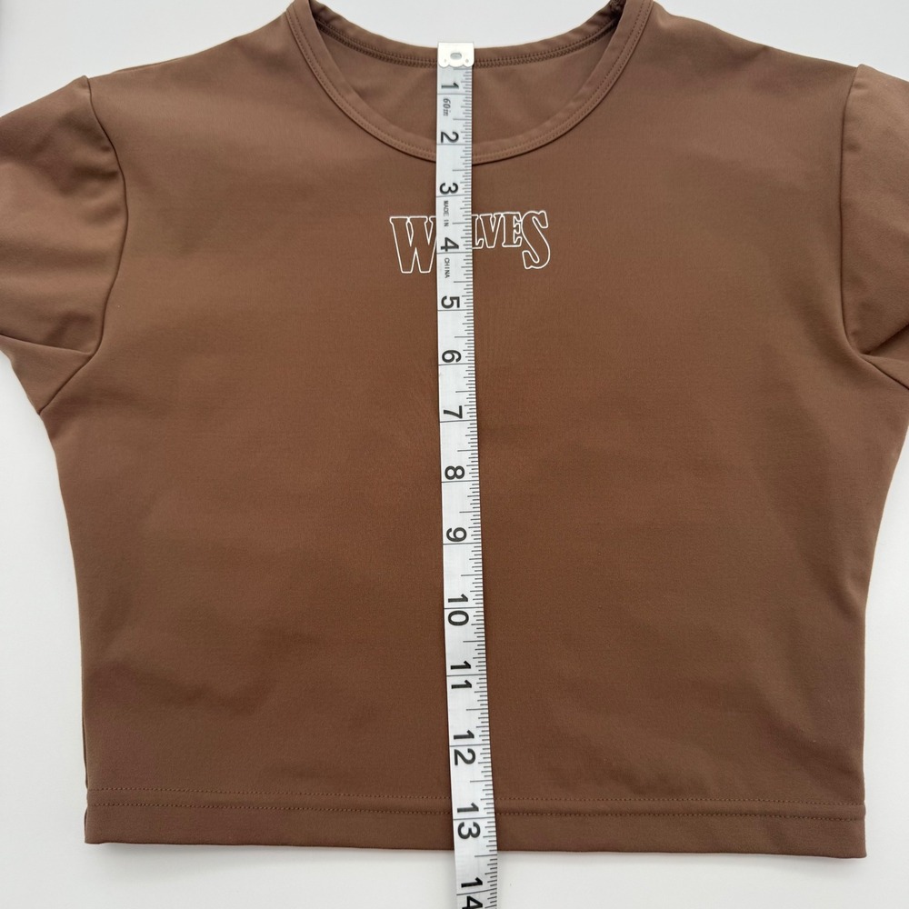 Darc Sport Wolves Brown Long Sleeve Limited Eternal Flame Gym Shirt She Small - Picture 8 of 8